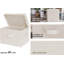 Bacs de rangement pour garde-robe, bacs de rangement en tissu avec couvercles | Couvercle rabattable, 3 poignées, pliable, empilable, pour couvertures à vêtements, multi-usages, grand, rayures kaki et beige, paquet de 2