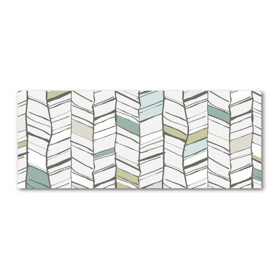 Herringbone Pattern - No Frame Print on Canvas