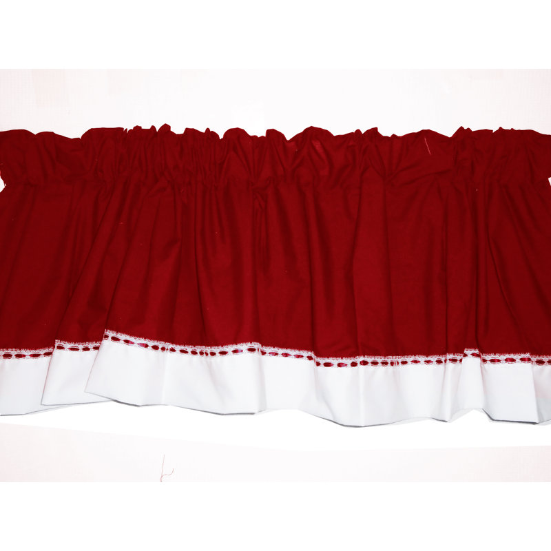 Cantonnière de fenêtre 72 "Colbie Regal, Rouge