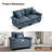 88" Modular Sectional Loveseat Couches With Nailhead Trim, 2-seater Deep Seat Sofa With Throw Pillow-57593610