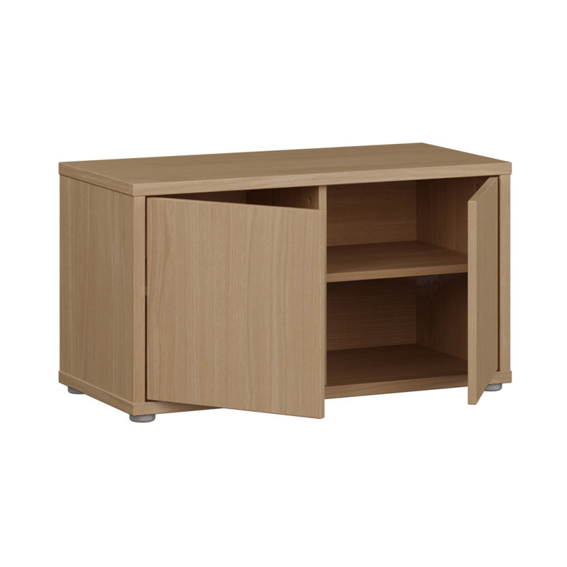 Sabih 4 Pair Shoe Storage Bench, Oak Wood