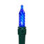 Multicolore - lumières DEL de Noël à piles M5 à piles - fil vert 15,75 pi - 50 carats