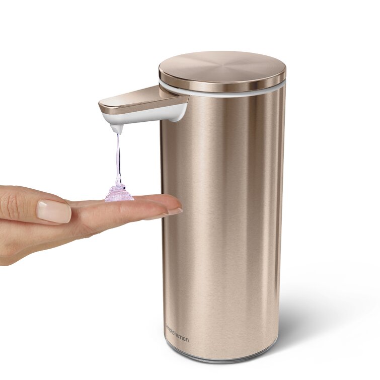 simplehuman Rechargeable Liquid Sensor Pump Soap Dispenser - Brushed Steel