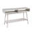 Camy Sofa Console Table, 2 Open Cubbies, 1 Lower Shelf, White 48 Inch