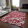 Premium Machine Washable Cerrito AMF501 Red Rug