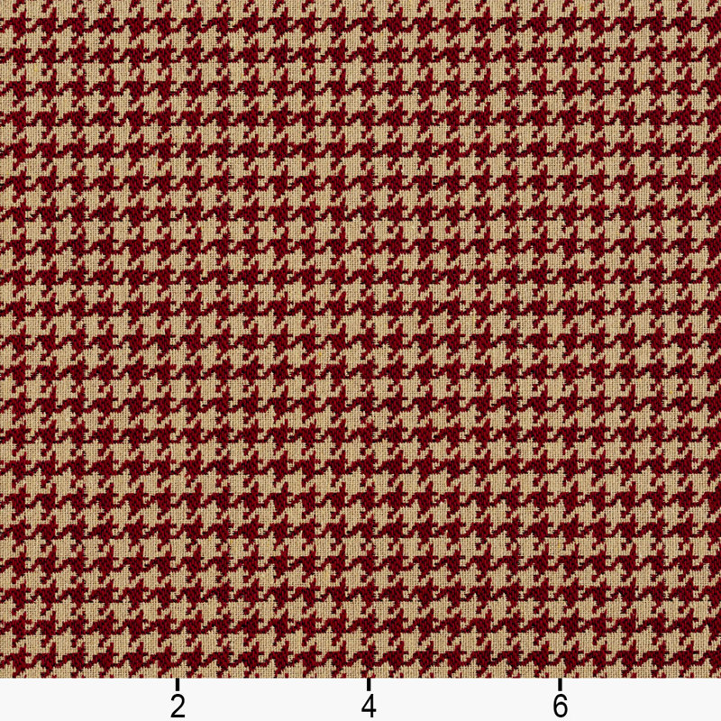 Tissu, Rouge / Beige