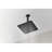 304 Stainless Steel Shower Head - High Rainfall Waterfall With Self Nozzles, Matte Black Finish, Full Body Shower, Compatible American Standard Rain Ultra-Thin Black, Covering, Works And Universal-124646488