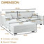 Canapé rembourré 102 po à assise profonde avec repose-pieds-933285967-933285968