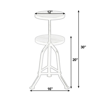 Tabouret de bar à hauteur réglable Annelizabeth