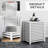 Laundry Bin With Lid And Removable Lining, 19.75x14.25x23.5 Inches, White, Space For Tidy Detachable Liner, Organized Items