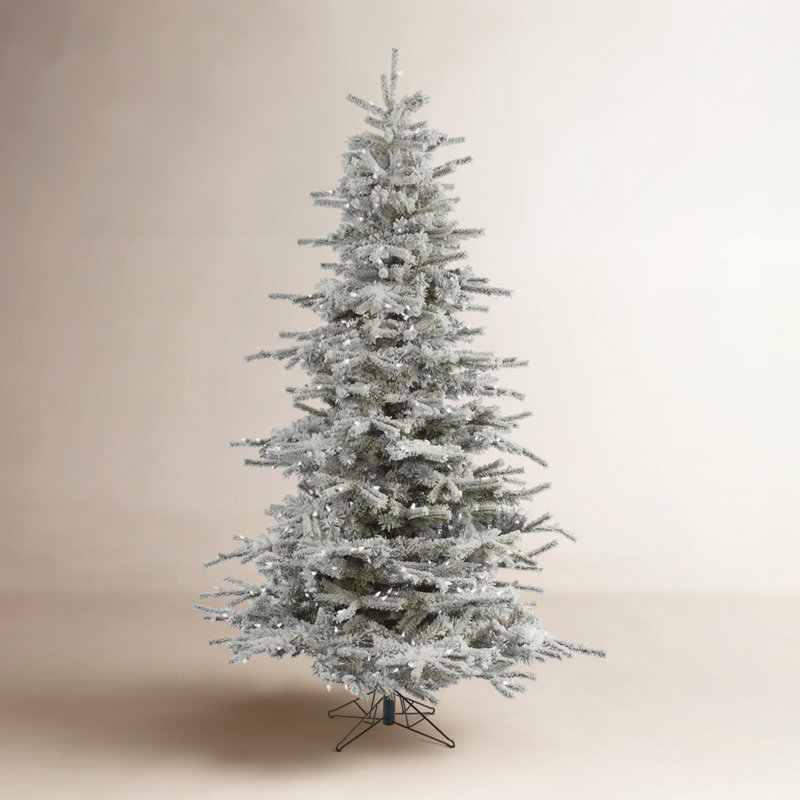 Sierra Lighted Artificial Fir Christmas Tree, 7.5' H