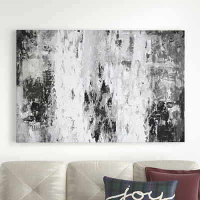 Black And White Abstract IV by PI Studio - Wrapped Canvas Print