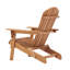 Ensemble de 2 chaises pliantes préassemblées en bois de pruche, idéales pour une fête sur un toit-terrasse ou en camping. Design élégant.