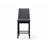 Felissa Dark Walnut And Black Polyester Counter Height Chair Set Of 2 With Tapered Legs