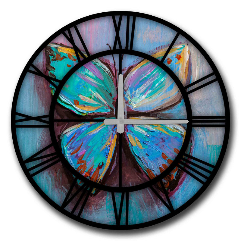Horloge murale élégante Elegant, 19,7 pouces de diamètre | 100% panneau de fibres à densité moyenne, épaisseur: 0,2 pouce | Design minimaliste élégant pour la décoration de la maison et du bureau | Parfait pour le salon, la chambre à coucher et 