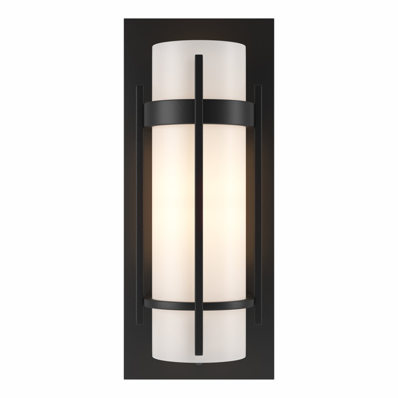 Banded 1 - Light Flush Mounted Scone with Bars, Black