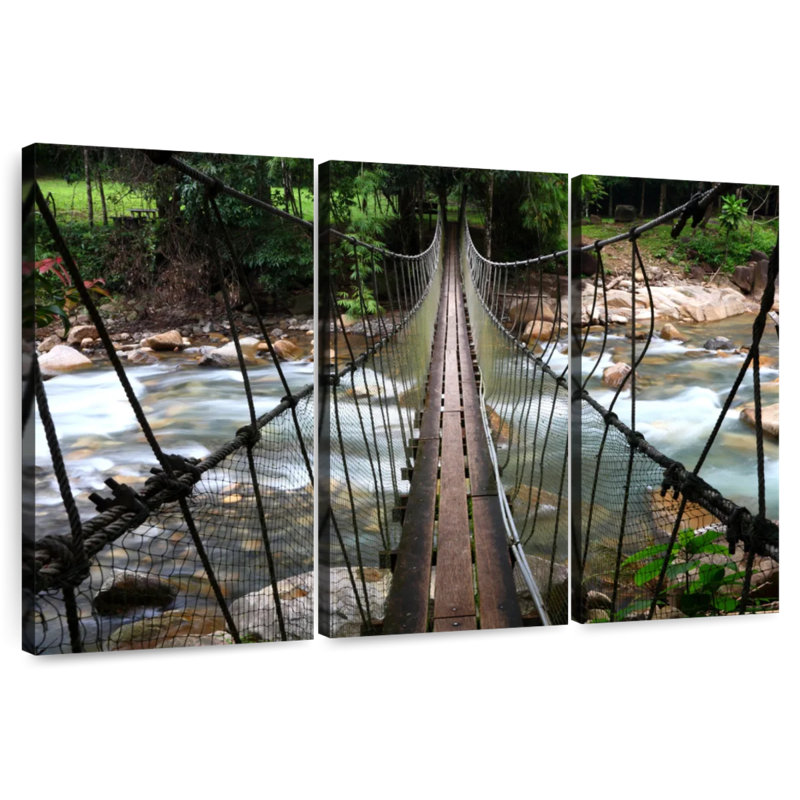 Lilie Steep Rope Bridge, 20" H x 33" W