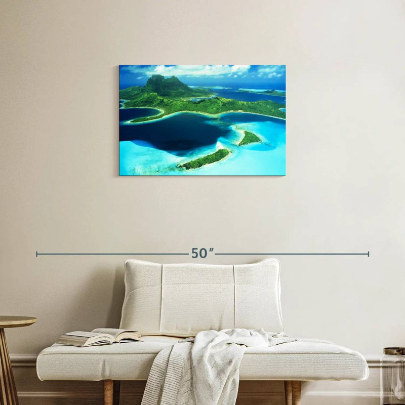 Gillard Bora Bora From Above, 20" H x 30" W