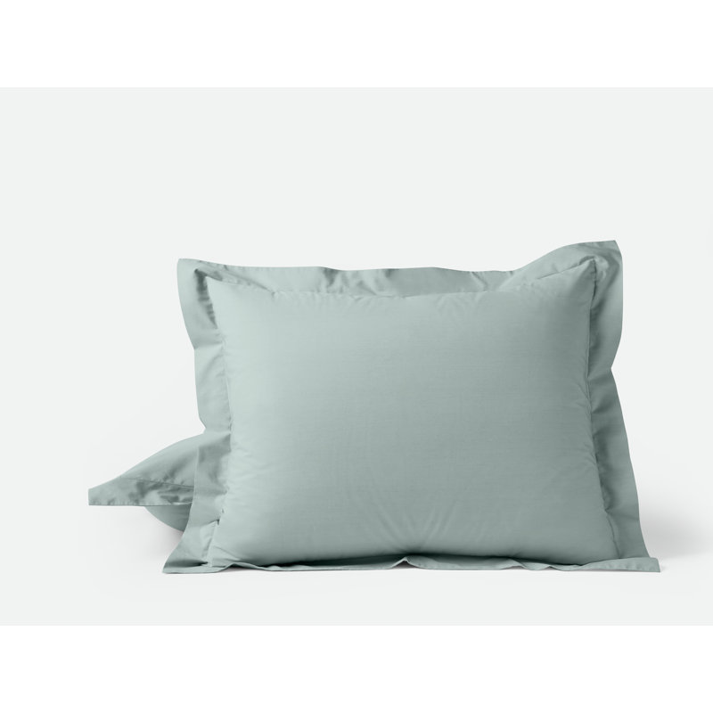 Refined Organic Percale Sham, Standard, Dew