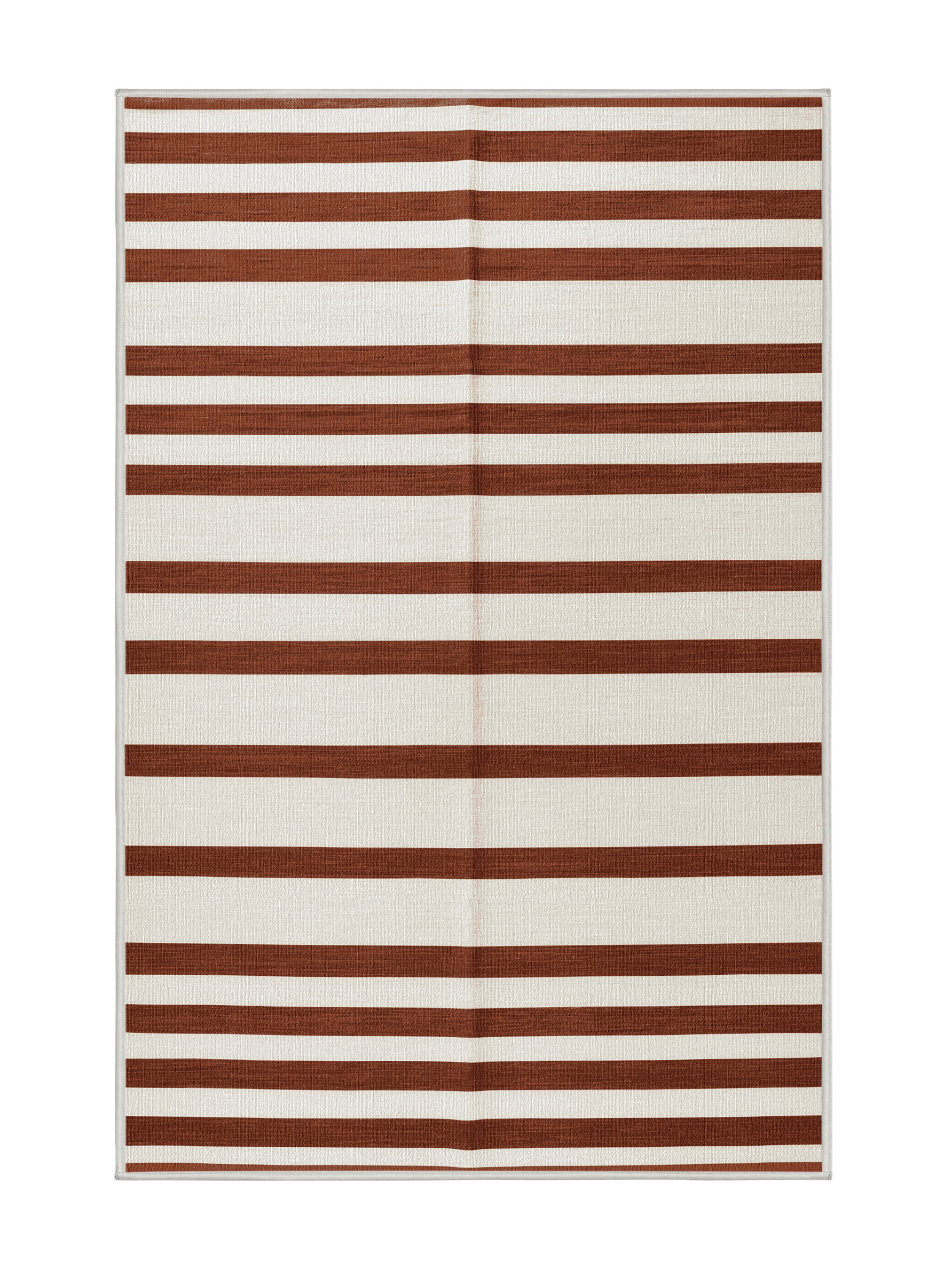 Hokku Designs Machine Washable Horizontal Stripes Beige Area Rug | Wayfair