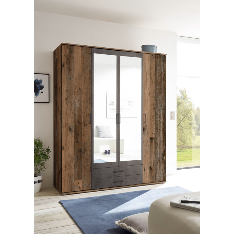 Amirkhan 4 Door Manufactured Wood Wardrobe