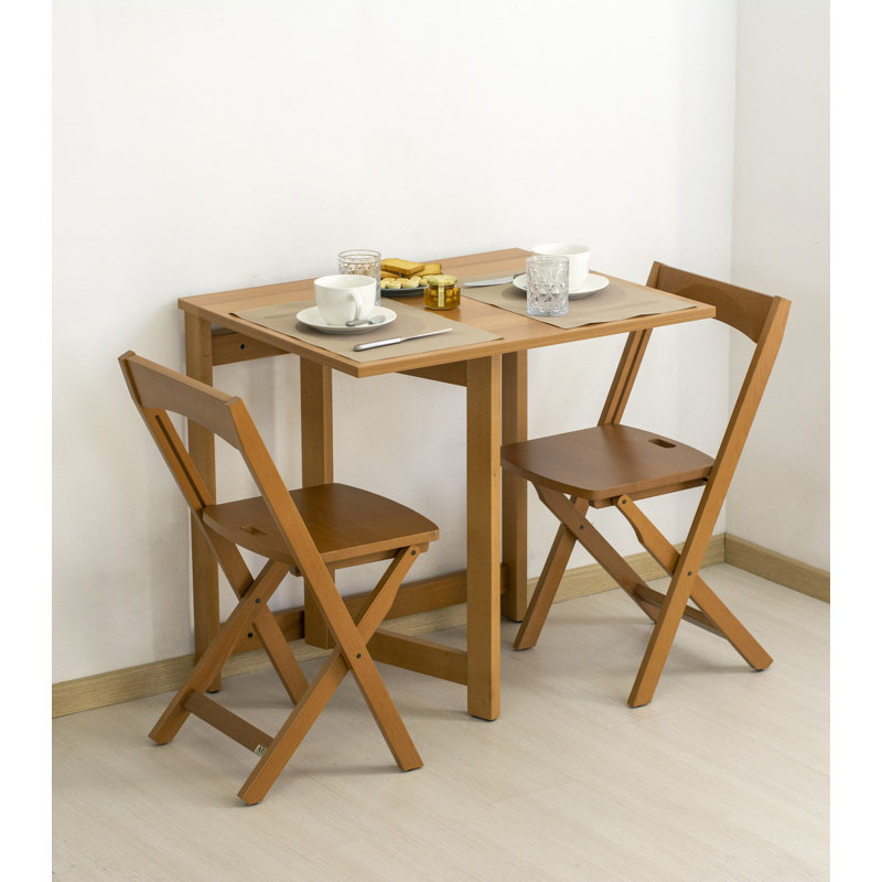 Loralyn 79cm Rectangular Folding Table, Cherry