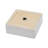 15" L x 15" W Bathroom Vessel Sink White Ceramic Bathroom Sink Square Above Counter Bathroom Vanity Sink