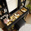 Bureau de coiffeuse 43,2 "avec miroir DEL et lumières-2009479511