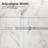 56"-60"W X 72"H Frameless Single Sliding Shower Door – 5/16" (8Mm) Clear Tempered Glass-120178957-120178956