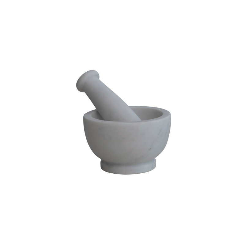 Mortier et pilon en marbre