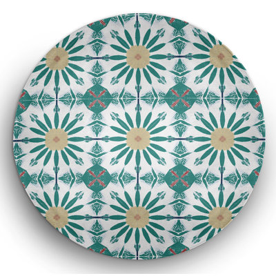 Tapis intérieur / extérieur en chenille tissé à la machine - vert