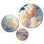 Ensemble de 3 décorations murales 3 nuages Coastal Horizons I