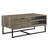 Homare Rustic Oak & Black Finish Coffee Table