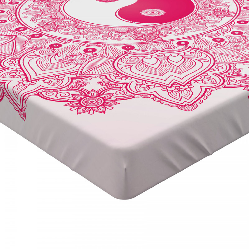 Microfiber Floral Fitted Sheet, Full Fitted Sheet
