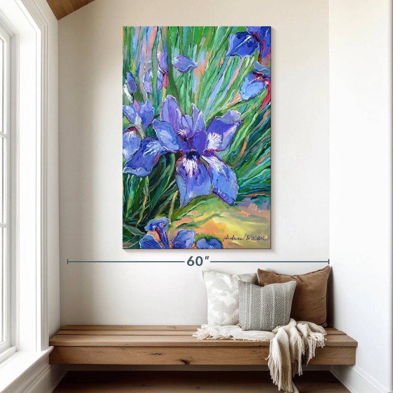 Harnek Iris Fleurs II, H 51 po x l 34 po