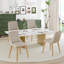 Velvet Dining Chairs With Wooden Legs Set Of 4-228910211-206183660