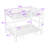 Metal Bunk Bed with Full Rail Top, Pull-Out Lower Bunk, and U-Shaped Sofa Design-45142199