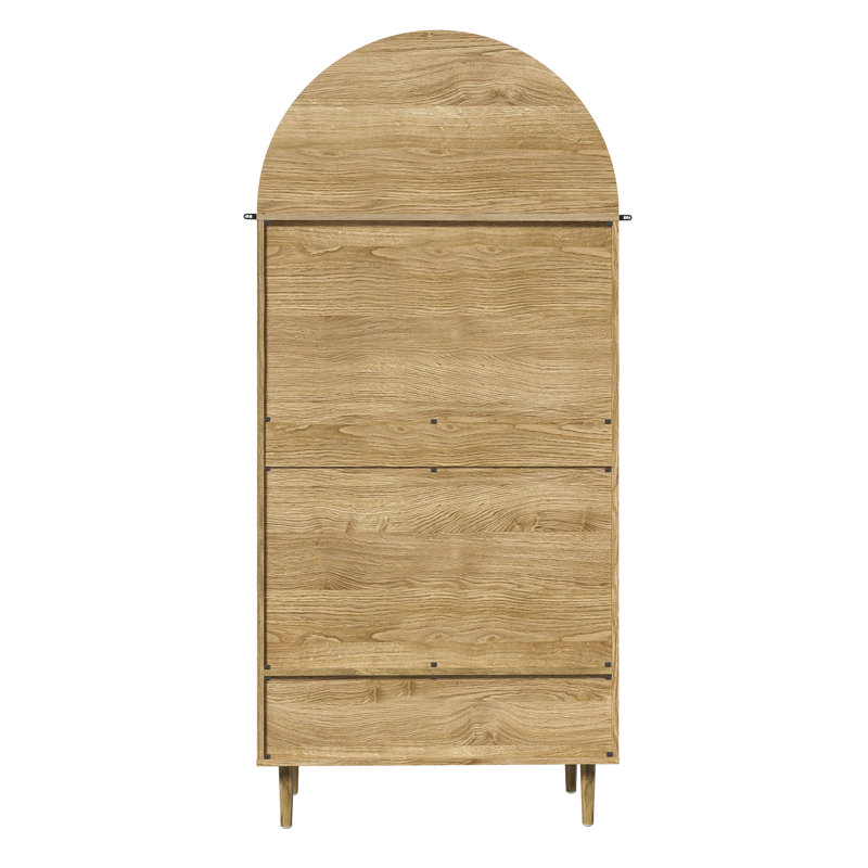 2 Door Wardrobe, Natural