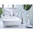 Waterfall Spout Bathroom Faucet,Single Handle Bathroom Vanity Sink Faucet-125231610