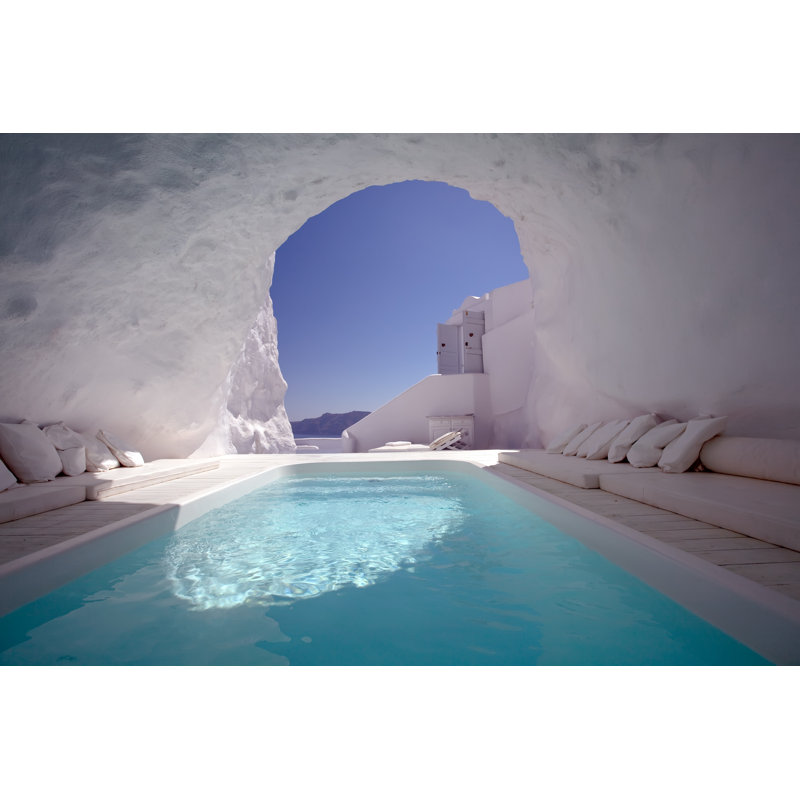 Chill Out In Santorini by Mart_G - Wrapped Canvas Print, 20cm H x 30cm W