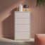 Chadwic Modern 4-drawer chest of drawers, engineered wood, beige, 54.8 cm W x 99.1 cm H x 34.9 cm D