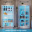 Vitrine H 65 "avec capteur de lumière 3 couleurs, armoire de rangement à 5 niveaux pour le bureau personnel-123049152