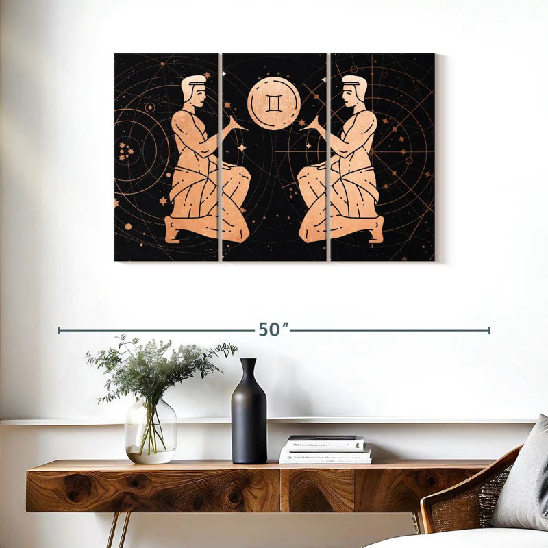 Signe du zodiaque Adella Gemini, H 24 po x l 38 po