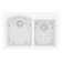 Karran Quartz 33'' X 22'' Double Bowl 60/40 Top Mount Drop-in Kitchen Sink Kit