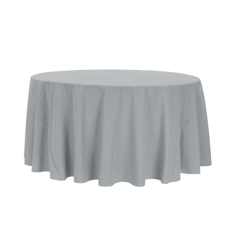 Timmie Tablecloth, 60" Round, Medrite Gray