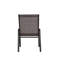 Et respirante - chaises de patio - 2 pièces pour le jardin, chaises avec accoudoirs compacts bruns 2 pièces, patio, piscine, plage