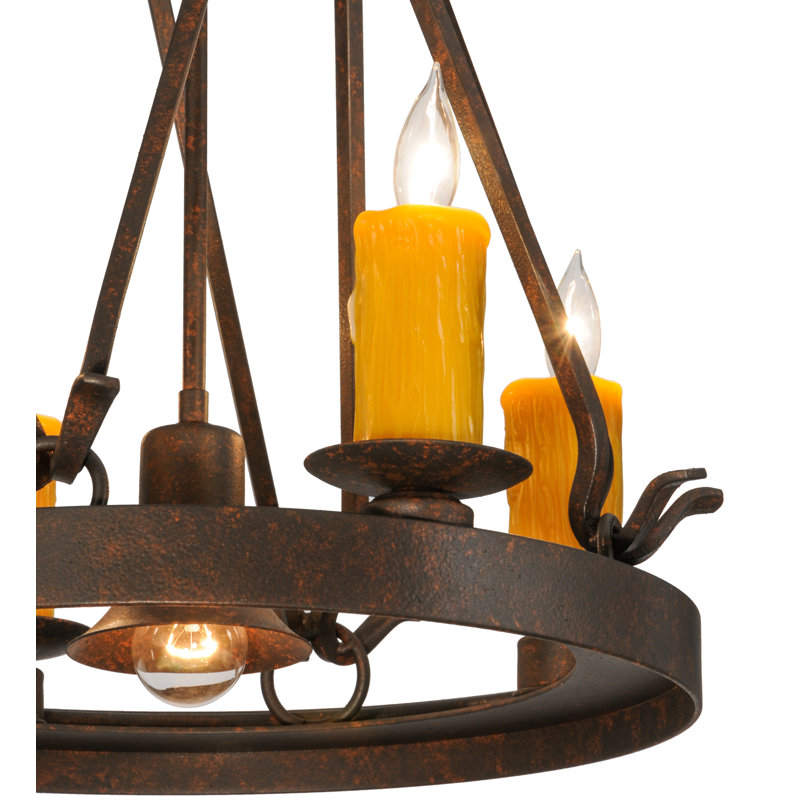 Wagon Wheel 5 - Light Chandelier