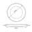 Alpine Modernist Roman Wall Clock