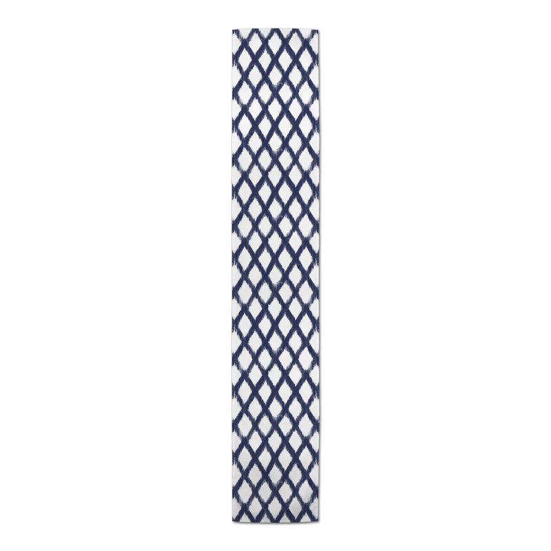 Chemin de table Carlvin, 90 po x 16 po, Bleu marine