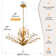 Damijan 30" Modern Firefly Chandelier 7 - Light Dimmable with Hanging Chain